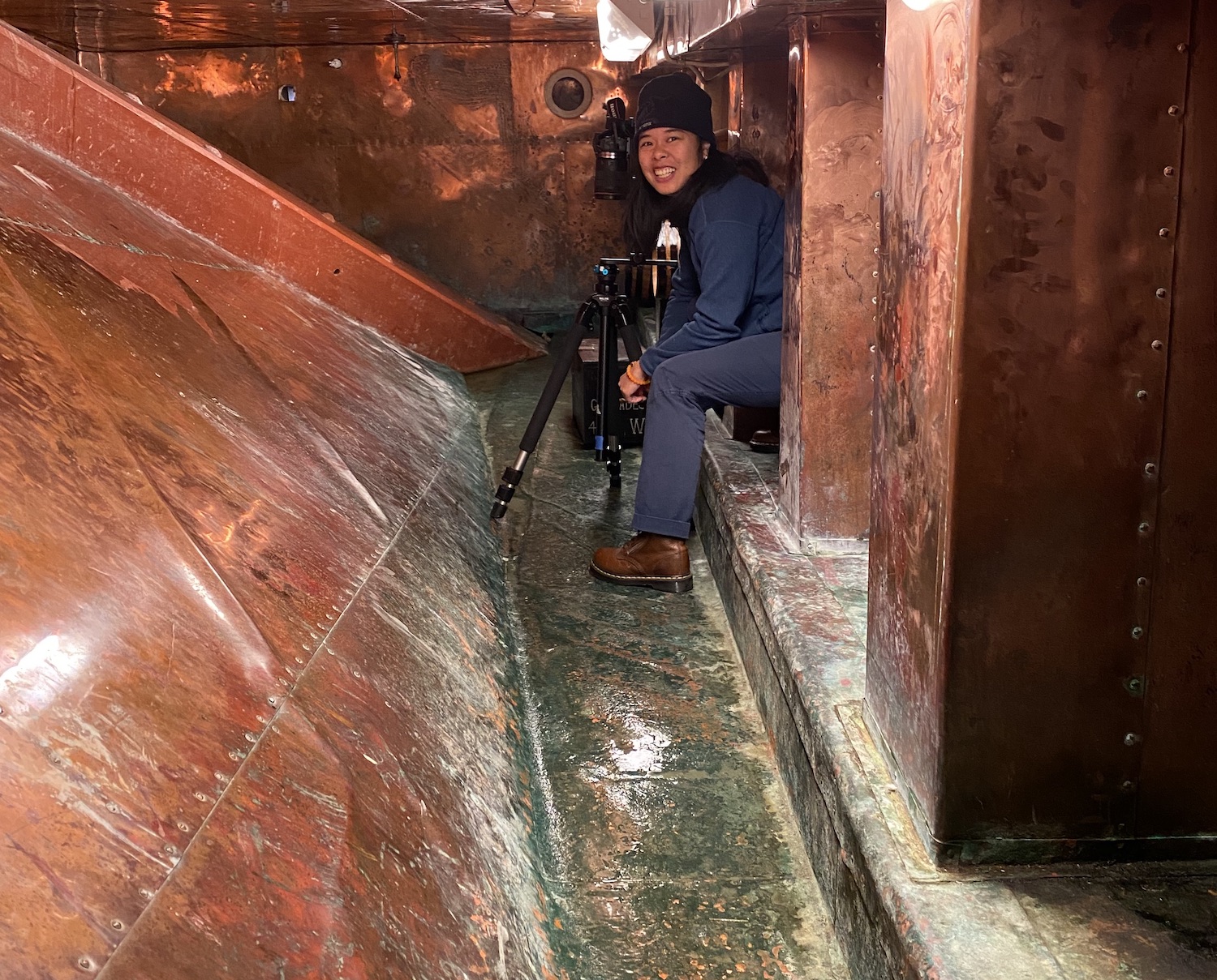 Photographing the magazine